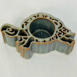 BAY POTTERY Candle Pots Turtle Votive Tea Light Holder Excellent unused conditio